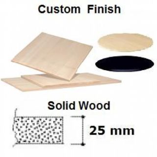 Stained 1070mm Solid Wood Large Round Table Tops