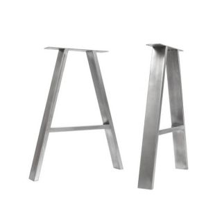 A-Frame Industrial Legs - Clear Coat