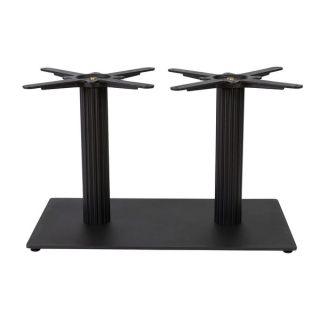 Boston Base - Black Fluted Large Rect