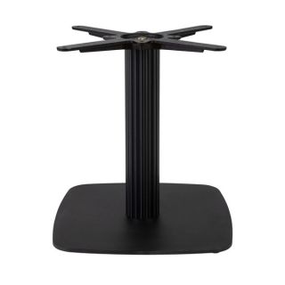Boston Base - Black Fluted Small Square with Radius Edges