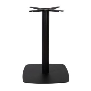 Boston Base - Black Fluted Large Square with Radius Edges