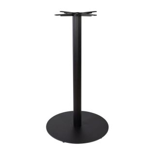 Boston Base - Black Fluted Large Round