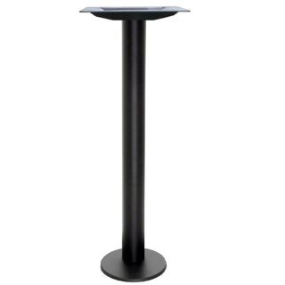 Awill Floor Mount Fixed Poseur Table Base - Black