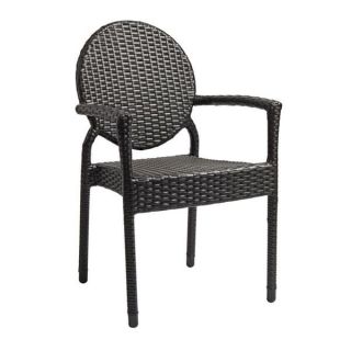Blake Outdoor Stacking Armchair – Black Weave