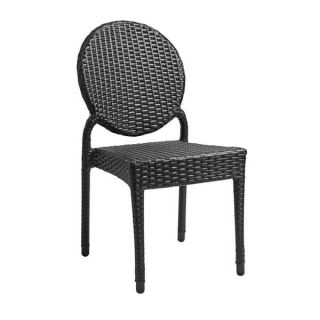 Blake Stacking Outdoor Chair – Black Weave