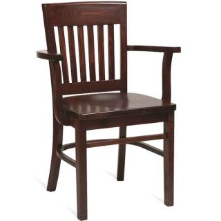 Boston Heavy Duty Pub Arm Chairs - Walnut