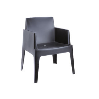 Box Arm Chairs - Black
