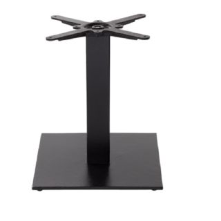 Mocha Medium Square Table Bases in Black Cast Iron