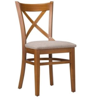 Cross Upholstered Seat Dining Chairs