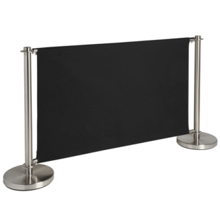 Cafe Barrier Complete Set - Black Canvas