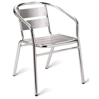 Catalina - Outdoor Stacking Arm Chairs - Aluminium