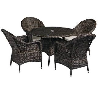 Cannes Outdoor Bistro Table & Chairs Set - Black Non Wood