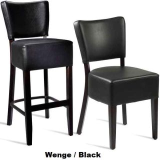 Club Commercial Dining Chairs & Bar Stools - Wenge / Black