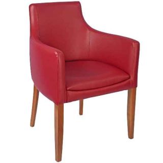 Repton Commercial Dining Arm Chairs – Oak / Burgundy