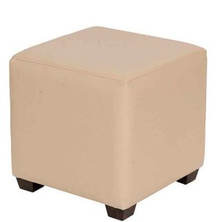 Cream Cube Low Stools