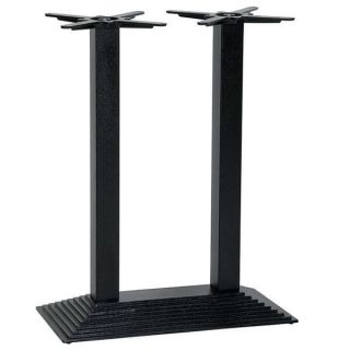 Denton Black Bar Table Bases - Twin