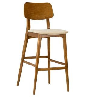 Eva Veener Back / Upholstered Seat High Stools with Backs