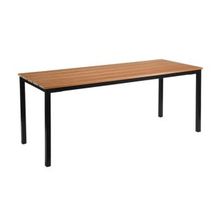 EKO RECTANGLE DINING TABLE - AGED GOLDEN OAK - 6 SEATER