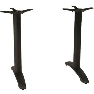 Centaur Twin Black Heavy Duty Cast Iron Table Legs