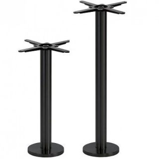Hercules Floor Fix Bar Table Base - Black