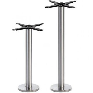 Hercules V2 Floor Fix Dining Table Base - In / Outdoor Matt Steel