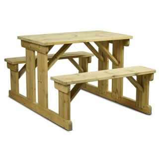 Hereford Walk in Picnic Table Bench Unit