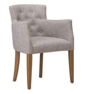 Leah Float Button Dining Chairs with Arms