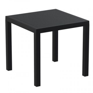 Luck Outdoor Dining Tables Square - Black