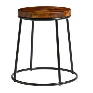 Max Low Stools Industrial Style - 32mm Rustic Pine Seat