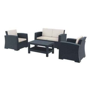 Seaton Weave Outdoor Sofa Set - Rattan