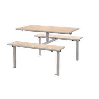 MT Fixed Canteen Unit / Dining Four Seater Table & Bench Set