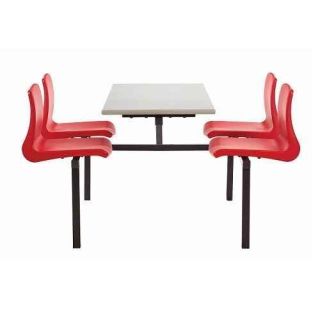 MT Canteen Dining Four Seater Cantilever Bench Set with NP Seats
