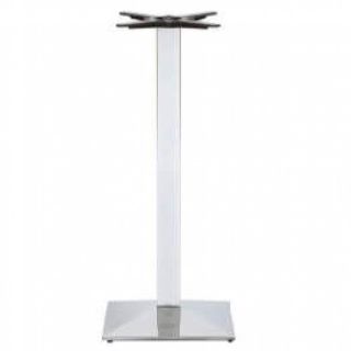 Newton Chrome Bar Table Base - Rectangle
