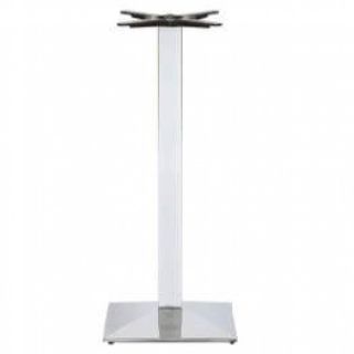 Newton Chrome Bar Table Bases - Square