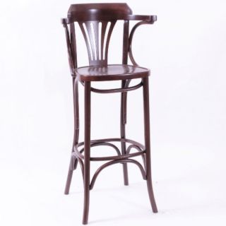Norma Swanson Wooden Bar Stools - Walnut