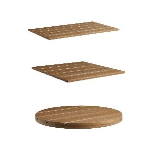 Eko Non-Wood Outdoor Table Tops - Aged Golden Oak- Size Options