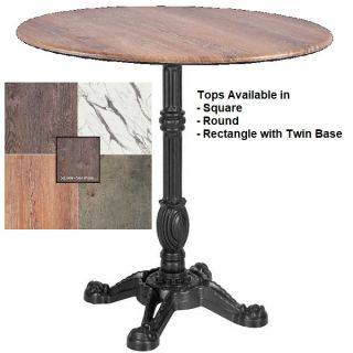 Bistro Square Dining or Bar Tables - Black