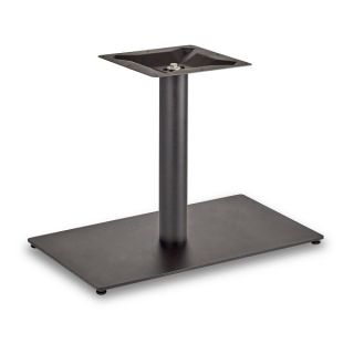 Flat Profile Rectangle Table Base in Black Steel - Robust & Elegant