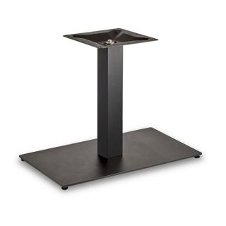 Flat Profile Black Rectangular Table Bases in Black Steel - Robust & Elegant
