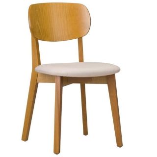 Rana Dining Chairs with Veneer Back / Upholstered Seat