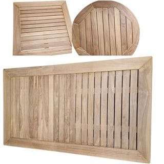 Slatted Outdoor Teak Table Tops - 20mm Thick