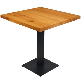 Natural Solid Oak Pedestal Bar or Dining Tables