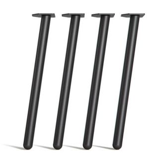 Single Pin Round Legs - Dining - Black