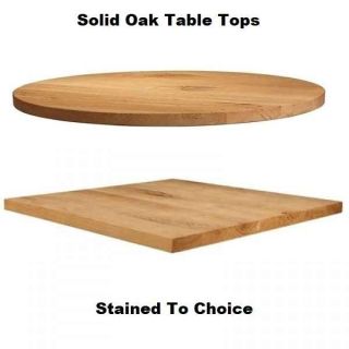 Solid Oak Wood Table Tops - Natural Lacquered - 32mm Thick