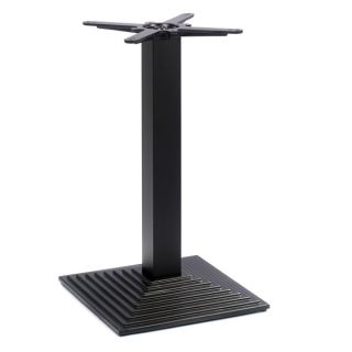Step Black Square Cast Iron Dining Table Bases for Restaurants