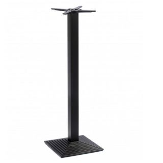 Square Black Cast Iron Step Table Bases - Poseur / Bar Height