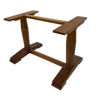 Contemporary Twin Wooden Table Bases