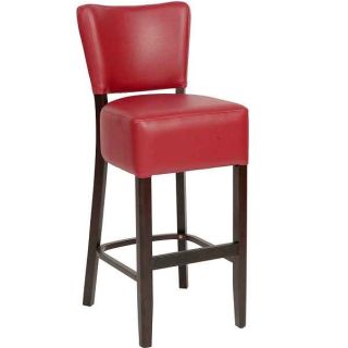 Thrasher High BAR Stools - Dark Walnut / Brown, Black, Red, Cream, Dark Brown