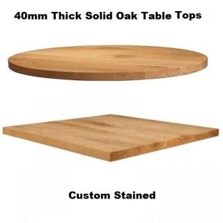 thick reclaimed oak table tops