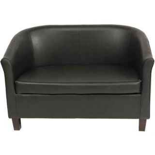York Panda - Faux Leather 2 Seater Sofas - Black, Brown, Cream or Red